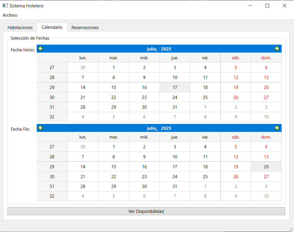 Paso 1: Interfaz de calendario